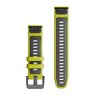 Силіконовий ремінець для годинника Garmin QuickFit 22 Watch Bands Electric Lime/Graphite Silicone
