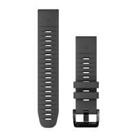 Силіконовий ремінець для годинника Garmin QuickFit 22 Watch Bands Graphite Silicone