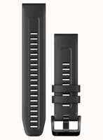 Силіконовий ремінець для годинника Garmin QuickFit 22 Watch Bands Graphite Silicone