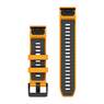 Силіконовий ремінець для годинника Garmin QuickFit 22 Watch Bands Spark Orange/Graphite Silicone