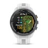 Смарт-годинник Garmin Approach S70 - 42 mm Black Ceramic Bezel with White Silicone Band