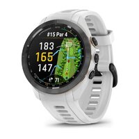 Смарт-годинник Garmin Approach S70 - 42 mm Black Ceramic Bezel with White Silicone Band