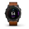 Смарт-годинник Garmin epix Pro (Gen 2) – Sapphire Edition | 51 mm Carbon Grey DLC Titanium with Chestnut Leather Band