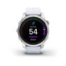 Смарт-годинник Garmin epix Pro (Gen 2) – Standard Edition | 42 mm Silver with Whitestone Band