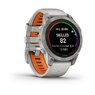 Смарт-годинник Garmin Fenix 7 Pro – Sapphire Solar Edition Titanium with Fog Gray/Ember Orange Band
