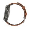 Смарт-годинник Garmin Fenix 7 Pro – Sapphire Solar Titanium with Chestnut Leather Band