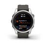 Смарт-годинник Garmin Fenix 7S Pro – Solar Edition Silver with Graphite Band