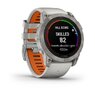 Смарт-годинник Garmin Fenix 7X Pro – Sapphire Solar Edition Titanium with Fog Gray/Ember Orange Band
