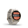 Смарт-годинник Garmin Fenix 8 – 43 mm, AMOLED Sapphire Soft Gold stainless steel with a fog gray leather band, plus a fog gray/dark sandstone silicone band