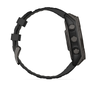 Смарт-годинник Garmin Fenix 8 – 47 mm, Solar Sapphire, Carbon Gray DLC Titanium with Black/Pebble Gray Silicone Band