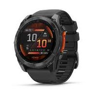 Смарт-годинник Garmin Fenix 8 – 51 mm, AMOLED Slate Gray with Black Silicone Band