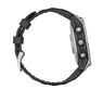 Смарт-годинник Garmin Fenix E – 47 mm, AMOLED Stainless Steel with Black Silicone Band