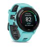 Смарт-годинник Garmin Forerunner 265 Black Bezel with Aqua Case and Aqua/Black Silicone Band