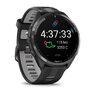 Смарт-годинник Garmin Forerunner 965 Carbon Gray DLC Titanium Bezel with Black Case and Black/Powder Gray Silicone Band