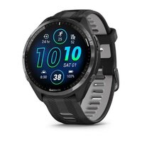 Смарт-годинник Garmin Forerunner 965 Carbon Gray DLC Titanium Bezel with Black Case and Black/Powder Gray Silicone Band