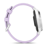 Смарт-годинник Garmin Lily 2 Active Silver with Purple Jasmine Silicone Band