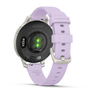 Смарт-годинник Garmin Lily 2 Active Silver with Purple Jasmine Silicone Band