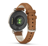 Смарт-годинник Garmin Lily 2 Classic Cream Gold with Tan Leather Band