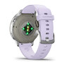 Смарт-годинник Garmin Venu 4 41 mm Silver with Periwinkle Silicone Band