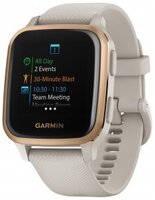 Смарт-годинник Garmin Venu Sq 2 – Music Edition Peach Gold Aluminum Bezel with Ivory Case and Silicone Band