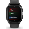 Смарт-годинник Garmin Venu Sq 2 – Music Edition Slate Aluminum Bezel with Black Case and Silicone Band