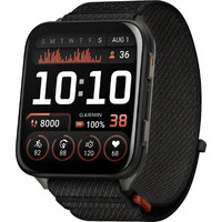Смарт-годинник Garmin Venu X1 Black with Slate Titanium Caseback and Black ComfortFit Nylon Band