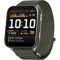 Смарт-годинник Garmin Venu X1 Moss with Titanium Caseback and Moss ComfortFit Nylon Band