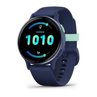Смарт-годинник Garmin vivoactive 5 Metallic Navy Aluminum Bezel with Navy Case and Silicone Band