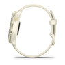 Смарт-годинник Garmin vivoactive 6 Lunar Gold з Bone білим силіконовим ремінцем