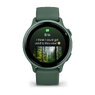 Смарт-годинник Garmin vivoactive 6 Metallic Jasper Green з Jasper Green зеленим силіконовим ремінцем