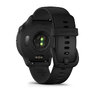 Смарт-годинник Garmin vivoactive 6 Slate with Black чорним силіконовим ремінцем