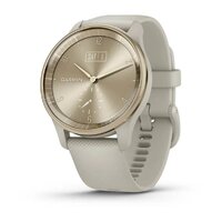 Смарт-годинник Garmin Vivomove Trend Cream Gold Stainless Steel Bezel with French Gray Case and Silicone Band
