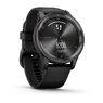 Смарт-годинник Garmin Vivomove Trend Slate Stainless Steel Bezel with Black Case and Silicone Band