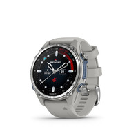 Спортивний годинник Garmin Descent Mk3 – 43 mm Stainless Steel with Fog Gray Silicone Band