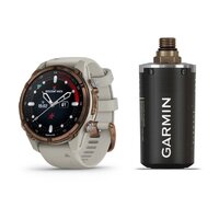 Спортивний годинник Garmin Descent Mk3i – 43 mm Bronze PVD Titanium with French Gray Silicone Band and Descent T2 Transceiver