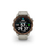 Спортивний годинник Garmin Descent Mk3i – 43 mm Bronze PVD Titanium with French Gray Silicone Band