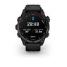 Спортивний годинник Garmin Descent Mk3i – 43 mm Carbon Gray DLC Titanium with Black Silicone Band and Descent T2 Transceiver