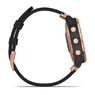 Спортивные часы Garmin Fenix 6S - Pro and Sapphire Editions - Rose Gold-tone with Heathered Black Nylon Band, North