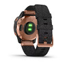 Спортивные часы Garmin Fenix 6S - Pro and Sapphire Editions - Rose Gold-tone with Heathered Black Nylon Band, North