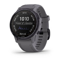 Спортивные часы Garmin Fenix 6S - Pro Solar Edition Amethyst Steel with Shale Gray Band