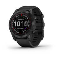 Спортивные часы Garmin Fenix 7 Sapphire Solar Black DLC Titanium with Black Band
