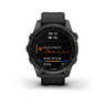 Спортивные часы Garmin Fenix 7S Sapphire Solar Carbon Gray DLC Titanium with Black Band