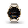 Спортивные часы Garmin Fenix 7S Sapphire Solar Cream Gold Titanium with Cream Heathered Nylon Band