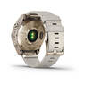 Спортивные часы Garmin Fenix 7S Sapphire Solar Cream Gold Titanium with Cream Heathered Nylon Band