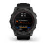 Спортивные часы Garmin Fenix 7X Sapphire Solar Carbon Gray DLC Titanium with Black Band