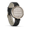 Спортивные часы Garmin Lily Classic Cream Gold Bezel with Black Case and Italian Leather Band