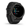 Спортивные часы Garmin Venu 2 Slate Stainless Steel Bezel with Black Case and Silicone Band