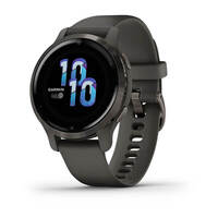 Спортивные часы Garmin Venu 2S Slate Stainless Steel Bezel with Graphite Case and Silicone Band