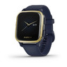 Спортивные часы Garmin Venu Sq Music Edition Light Gold Aluminum Bezel with Navy Case and Silicone Band