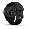 Спортивные часы Garmin vivoactive 4 Slate Stainless Steel Bezel with Black Case and Silicone Band